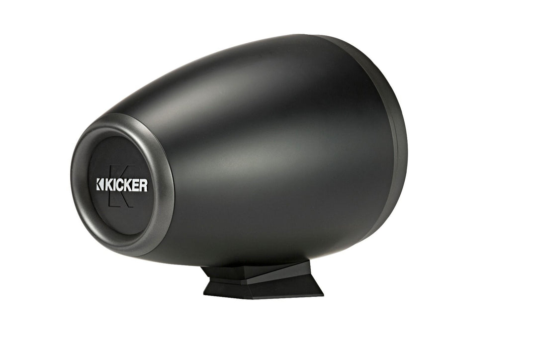 Kicker 46KMFC8: Pair Charcoal Marine Flat Surface Mount Cans Loaded Speaker