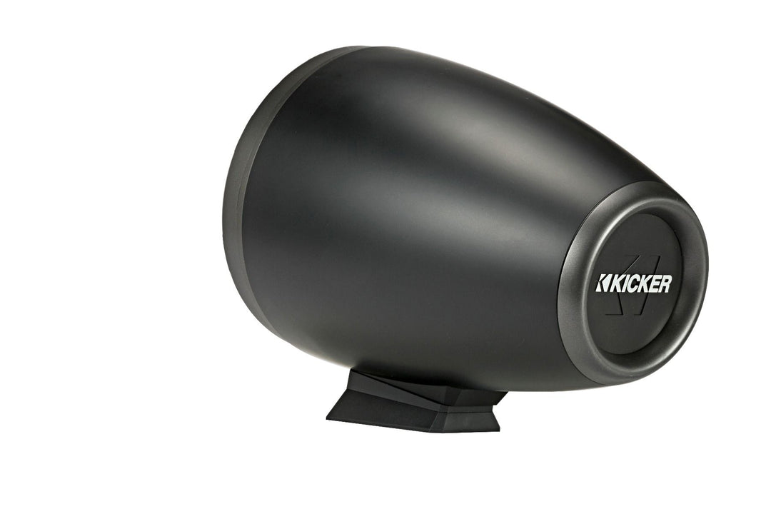 Kicker 46KMFC8: Pair Charcoal Marine Flat Surface Mount Cans Loaded Speaker