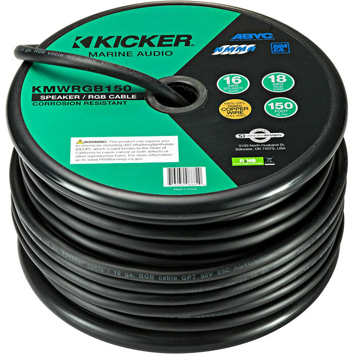 Kicker KMWRGB150: 150 FT 16 / 18 GA Speaker Wire