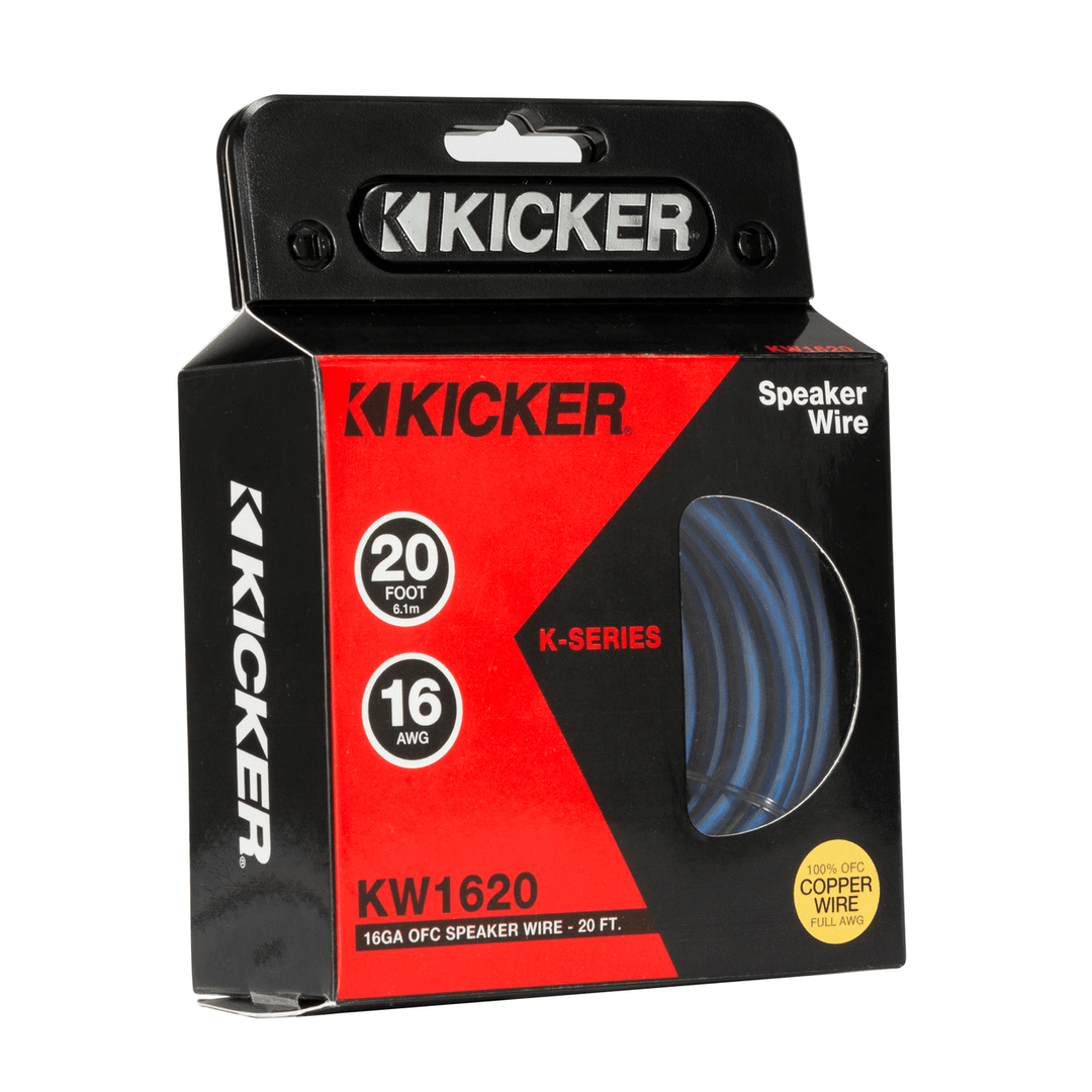 Kicker 46KW1620: 20 FT K-Series 16 AWG Speaker Wire