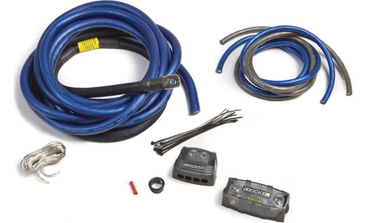 Kicker 46PKD1: 1 / 0-Gauge Dual Power Amplifier Wiring Kit