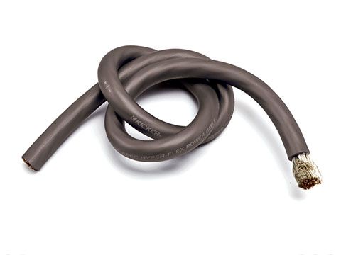 Kicker 46PWG050: 50 FT 1 / 0 AWG Grey Power Wire