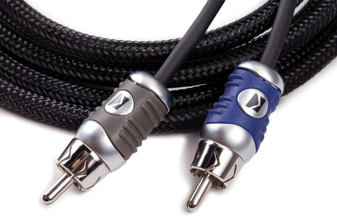 Kicker 46QI21: 2-Channel Q-Series 1 M RCA Interconnectors