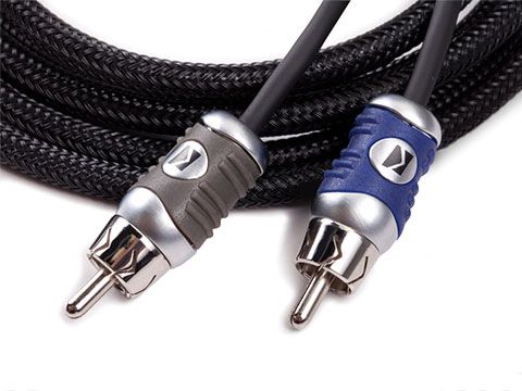Kicker 46QI46: 4-Channel 6 M Q-Series RCA Cable Interconnects