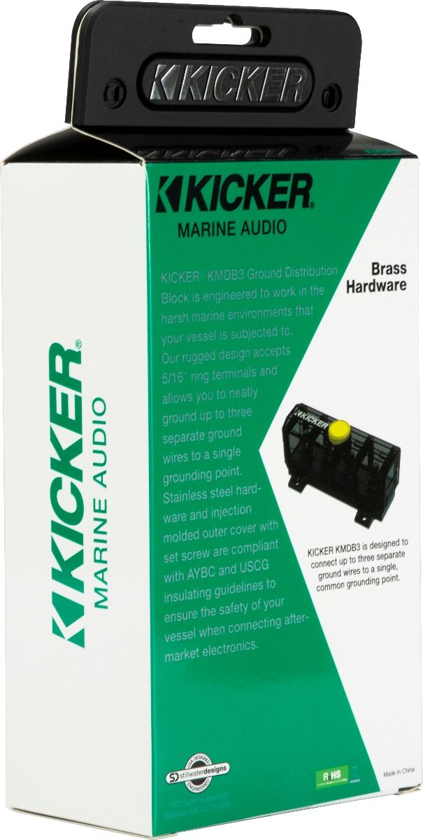 Kicker 47KMDB3: ABYC Compliant Ground Distribution Block