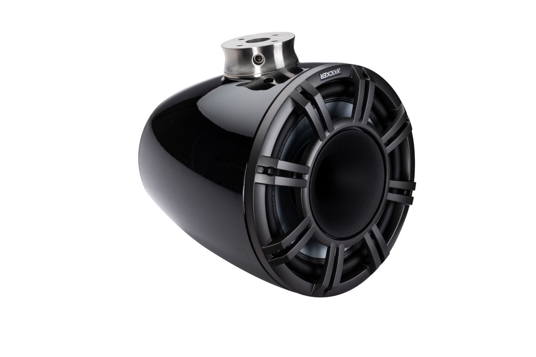 Kicker 47KMFC11: 11" Pair Charcoal Marine Flat Surface Mount Cans Loaded Speaker