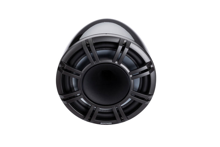 Kicker 47KMFC11: 11" Pair Charcoal Marine Flat Surface Mount Cans Loaded Speaker