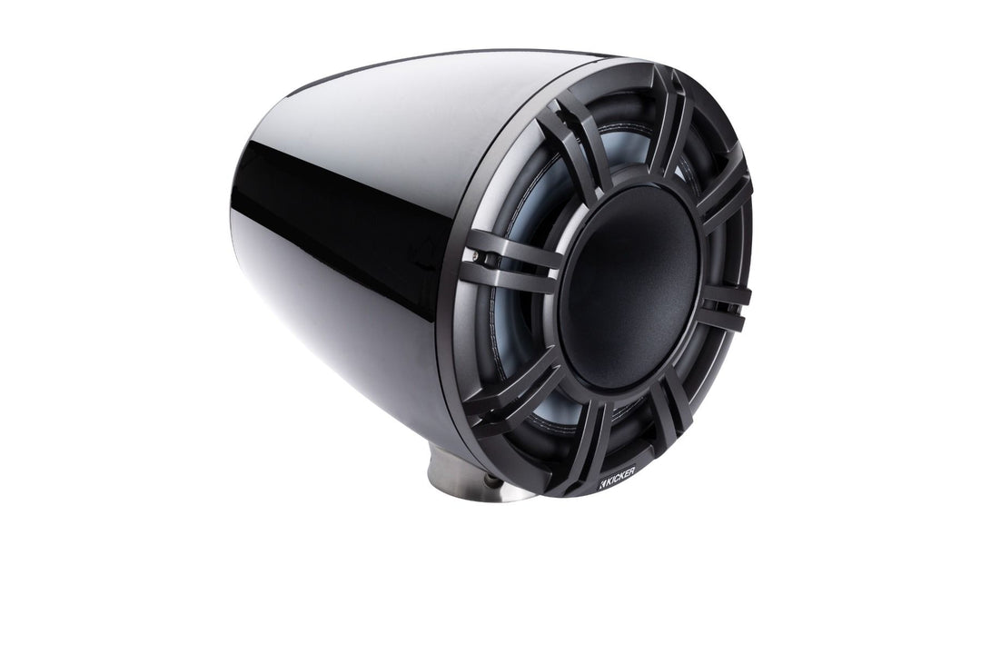 Kicker 47KMFC11: 11" Pair Charcoal Marine Flat Surface Mount Cans Loaded Speaker