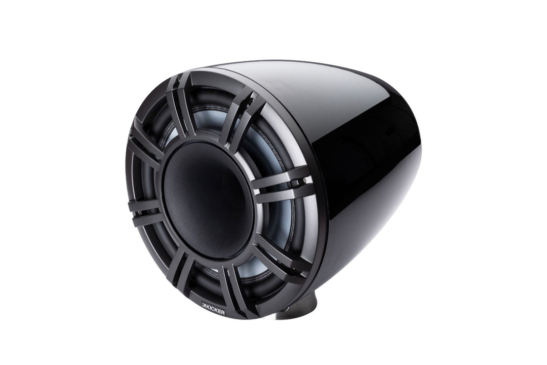 Kicker 47KMFC11: 11" Pair Charcoal Marine Flat Surface Mount Cans Loaded Speaker