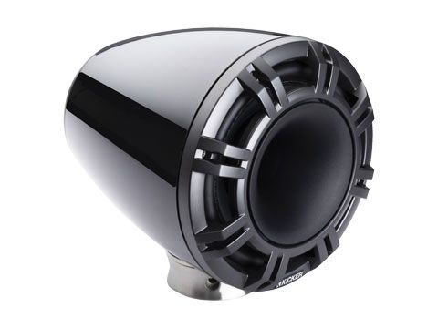 Kicker 47KMFC9: 9" Pair Charcoal Marine Flat Surface Mount Cans Loaded Speaker