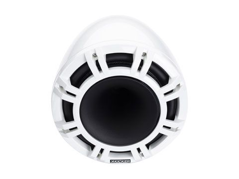 Kicker 47KMFC9W: 9" Pair White Marine Flat Surface Mount Cans Loaded Speaker