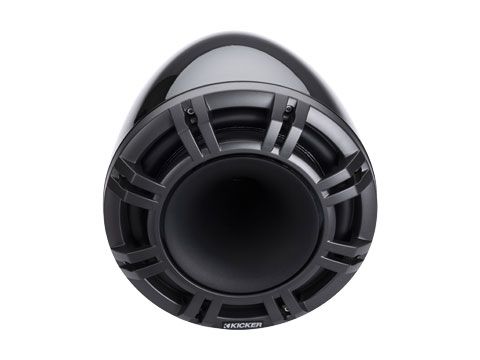Kicker 47KMFC9: 9" Pair Charcoal Marine Flat Surface Mount Cans Loaded Speaker