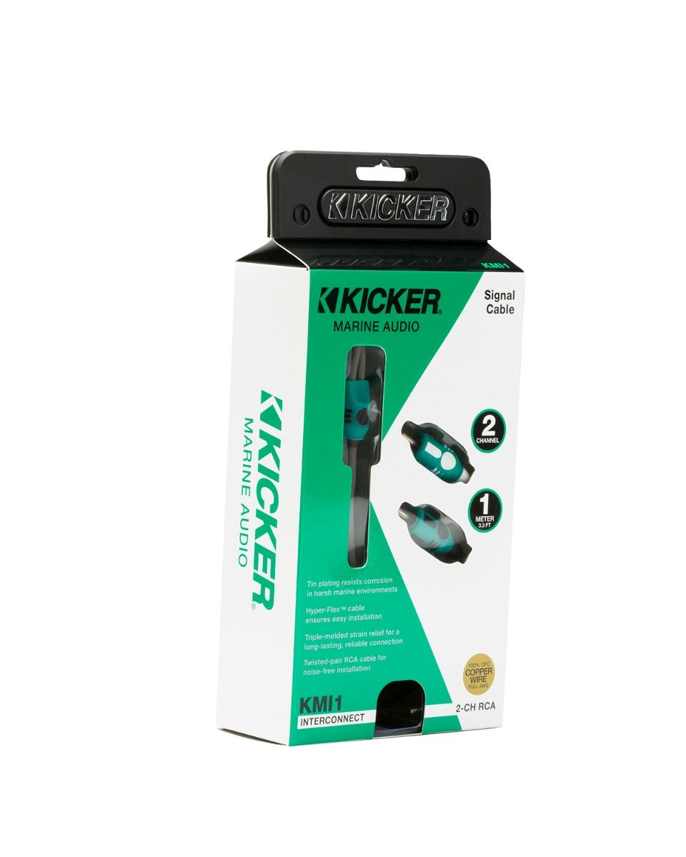 Kicker 47KMI1: 1 M 2-Channel Marine-Series RCA Interconnect