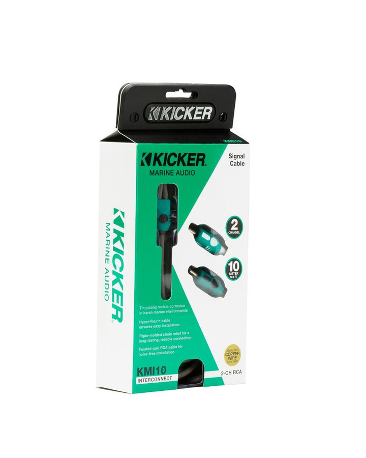 Kicker 47KMI10: 10 M 2-Channel Marine-Series RCA Interconnect