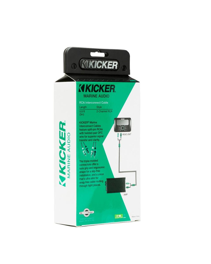 Kicker 47KMI3: 3 M 2-Channel Marine-Series RCA Interconnect