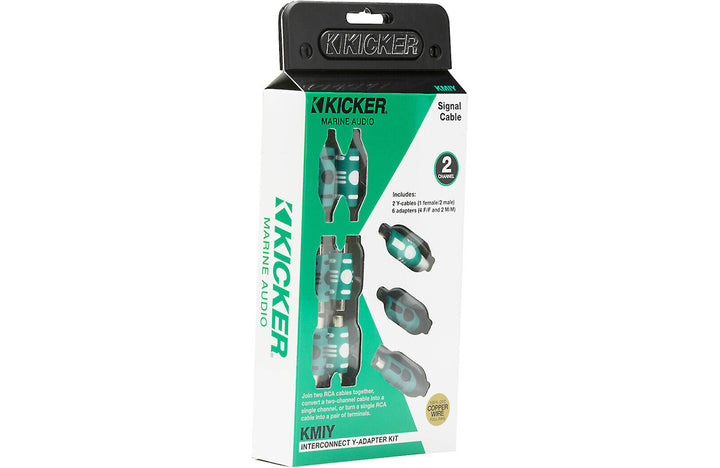 Kicker 47KMIY: Marine-Series Y-Adapter RCA Interconnector