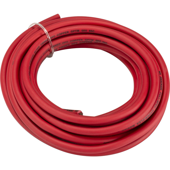 Kicker 47KMWPR820: 20 FT 8 AWG Red Marine Power Wire