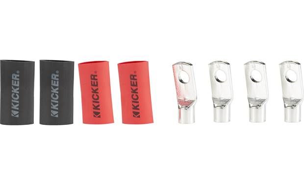 Kicker 47RT8: 5 / 16 FT 8 AWG 4-Packs Tin-Plated Ring Terminal