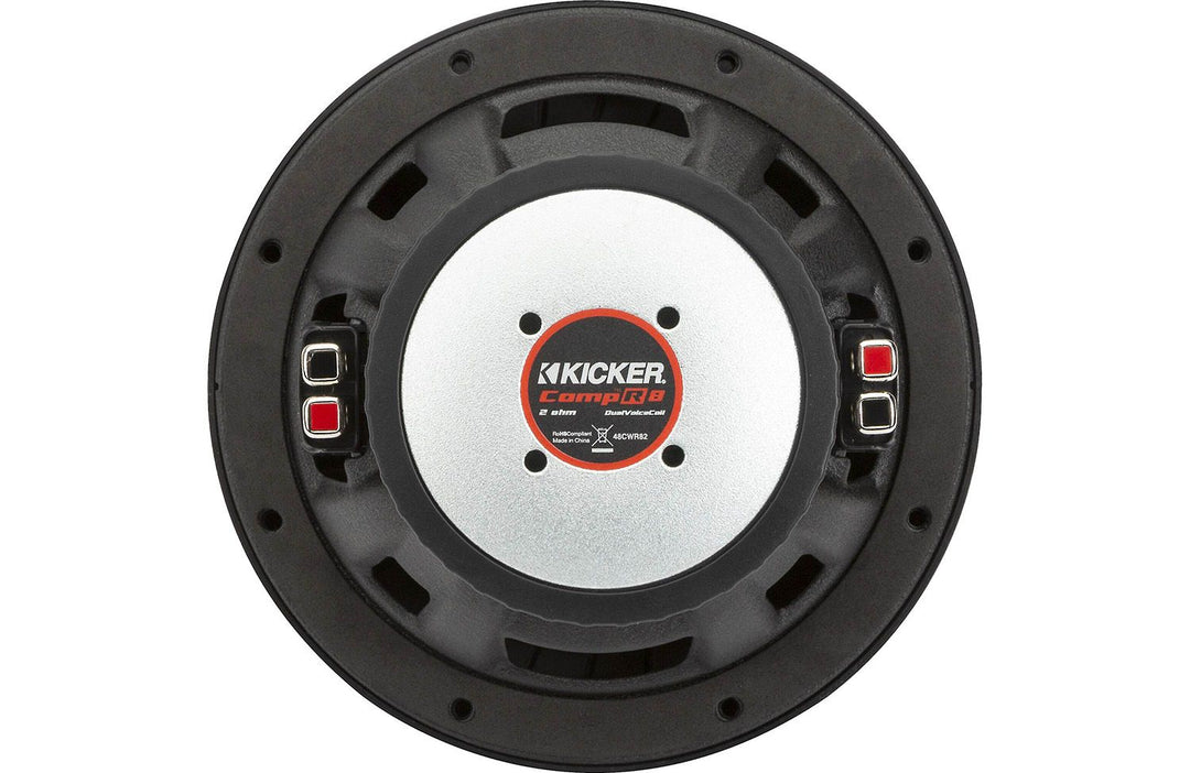 Kicker 48CWR82: 8" 2 Ω CompR-Series Thin DVC Subwoofer