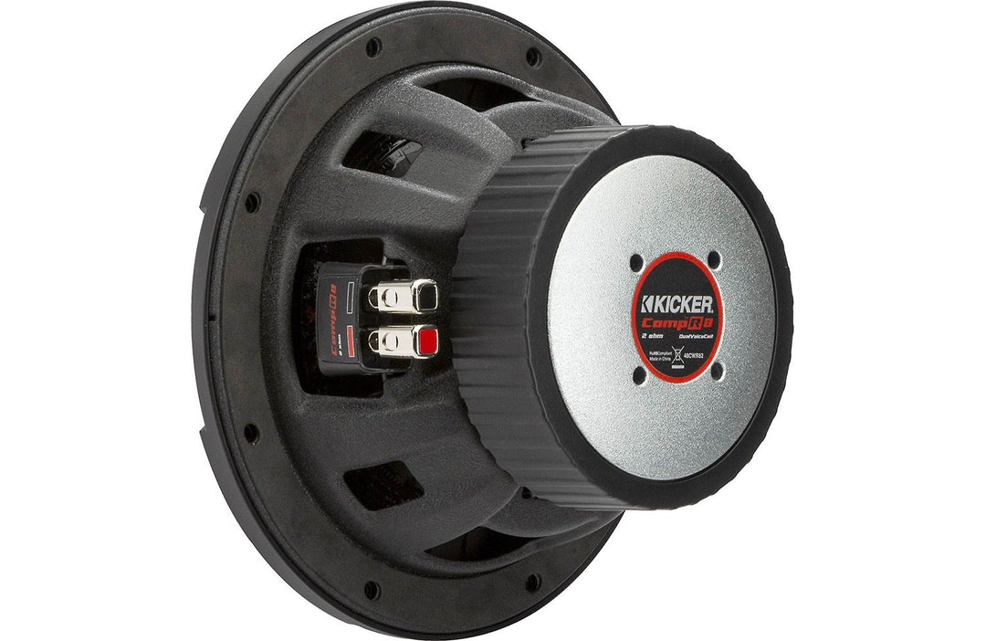 Kicker 48CWR84: 8" 4 Ω CompR-Series Thin DVC Subwoofer