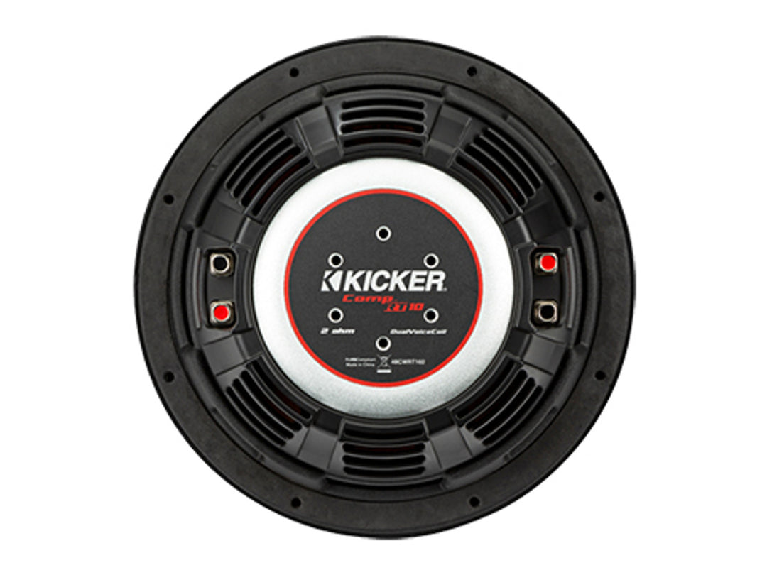 Kicker 48CWRT104: 10" CompRT-Series 400 W RMS Dual 4-Ohms Subwoofer