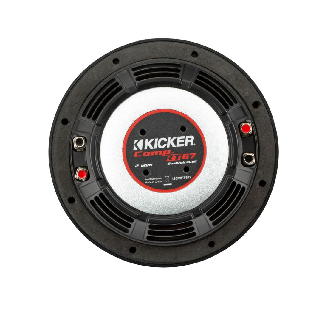 Kicker 48CWRT674: 6.8" 4 Ω CompRT-Series Thin DVC Subwoofer