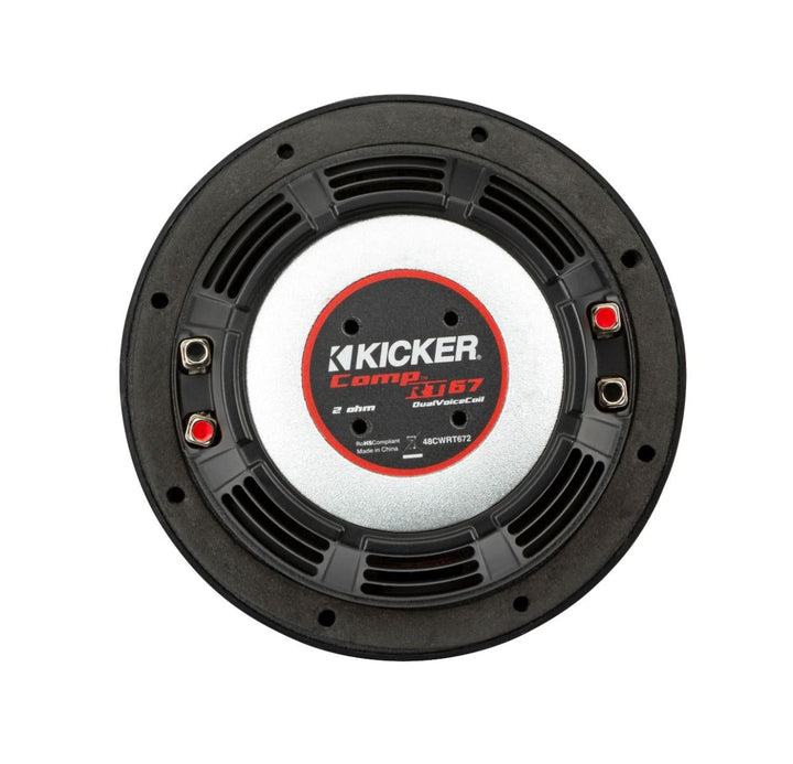Kicker 48CWRT674: 6.8" 4 Ω CompRT-Series Thin DVC Subwoofer