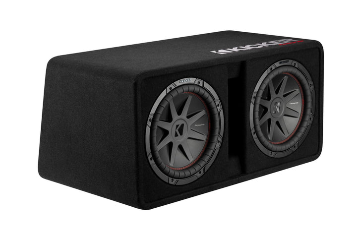 Kicker 52DCVR122: 12" 2Ω CompVR-Series Dual Vented Subwoofer Enclosure