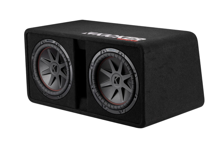 Kicker 52DCVR122: 12" 2Ω CompVR-Series Dual Vented Subwoofer Enclosure