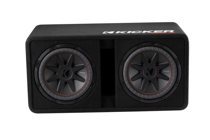 Kicker 52DCVR122: 12" 2Ω CompVR-Series Dual Vented Subwoofer Enclosure