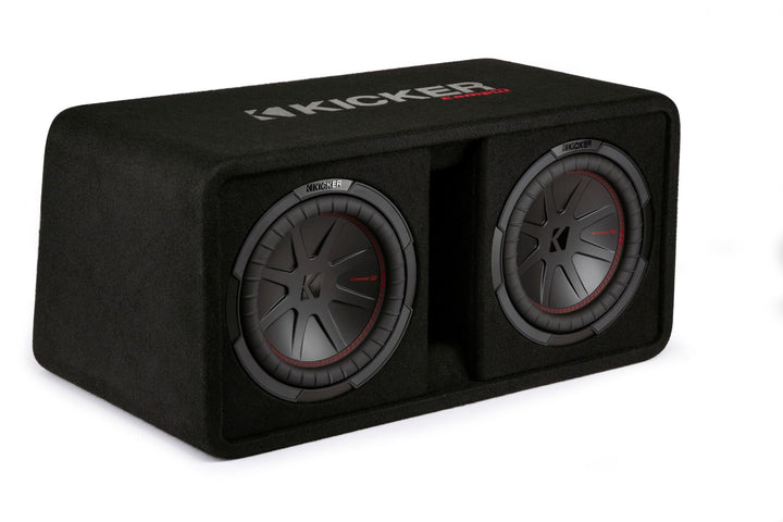 Kicker 48DCWR102: 10" 2 Ω CompR-Series Dual Vented Subwoofer Enclosure