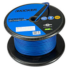 Kicker 46PWB8200: 200 FT 8 AWG Blue Power Wire