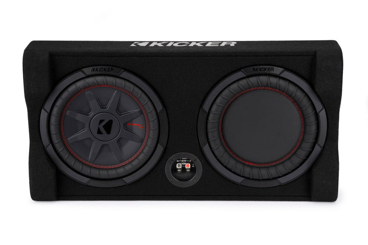 Kicker 48TRTP82: 8" 2 Ω Thin Down-Firing Passive Radiator Subwoofer Enclosure