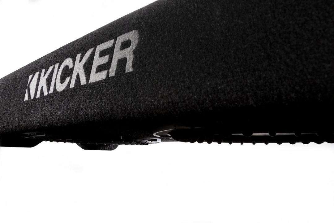 Kicker 48TRTP82: 8" 2 Ω Thin Down-Firing Passive Radiator Subwoofer Enclosure