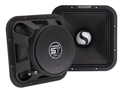 Kicker 49ST9MR8: 9" 8 Ω Street-Series Pair Square Mid-Range Speakers