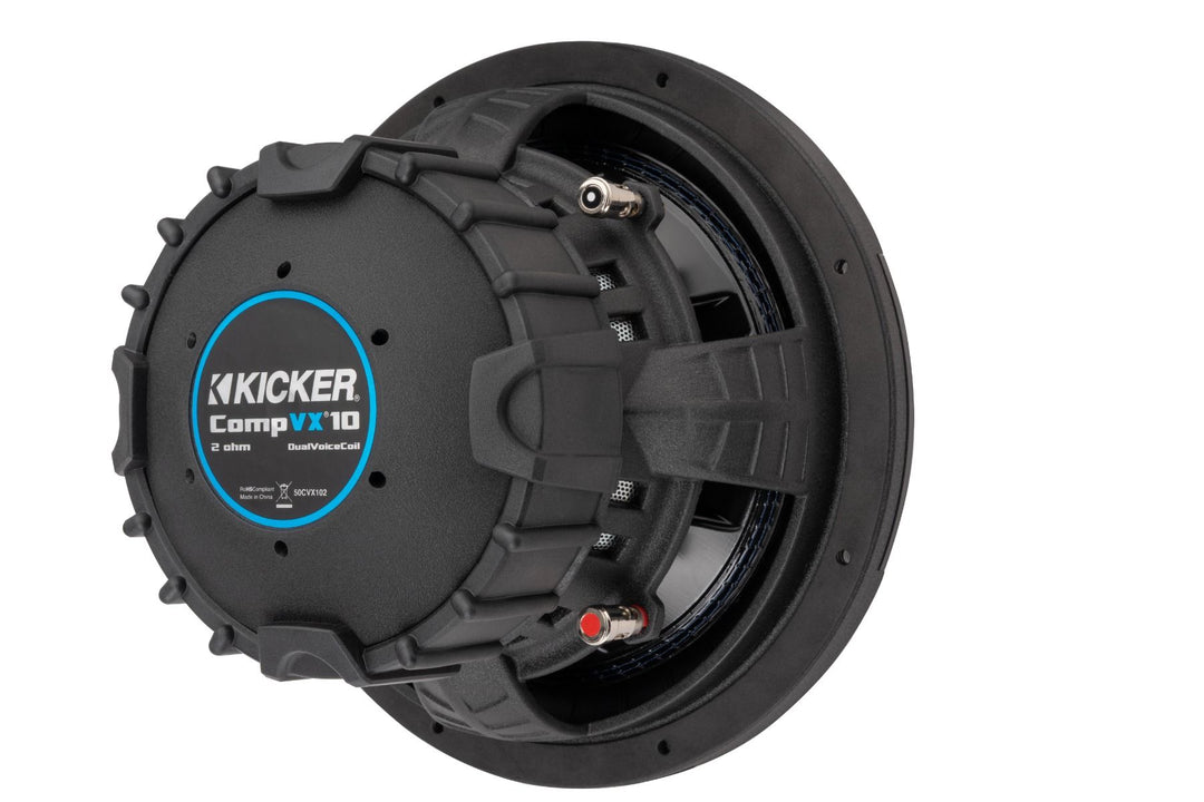 Kicker 50CVX102: 10" 2 Ω CompVX-Series DVC Subwoofer