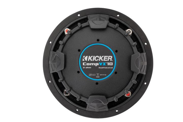 Kicker 50CVX104: 10" 4 Ω CompVX-Series DVC Subwoofer