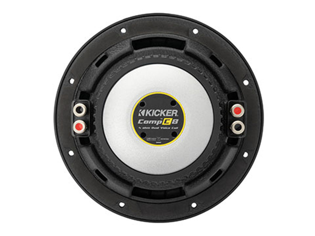 Kicker 50CWCD84: 8" CompC-Series 200 W RMS Dual 4-Ohms Subwoofer