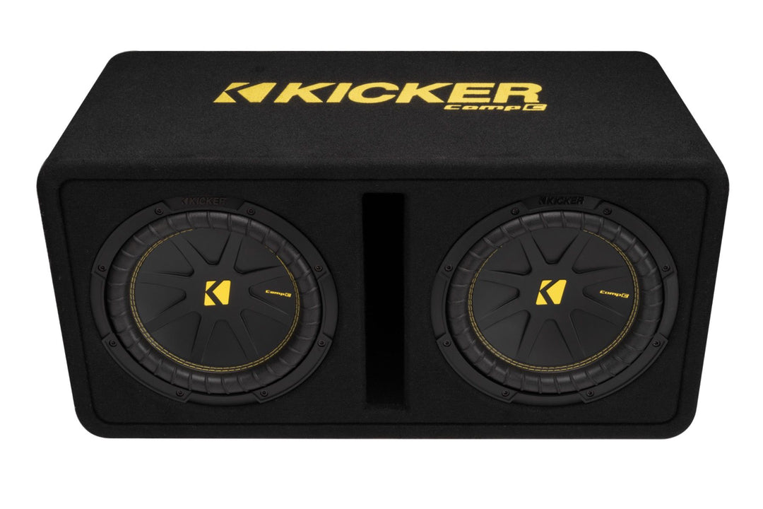Kicker KK50DCWC102: 10" 2 Ω CompC-Series Dual Vented Subwoofer Enclosure