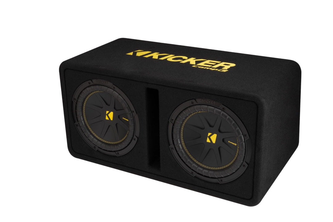 Kicker KK50DCWC102: 10" 2 Ω CompC-Series Dual Vented Subwoofer Enclosure