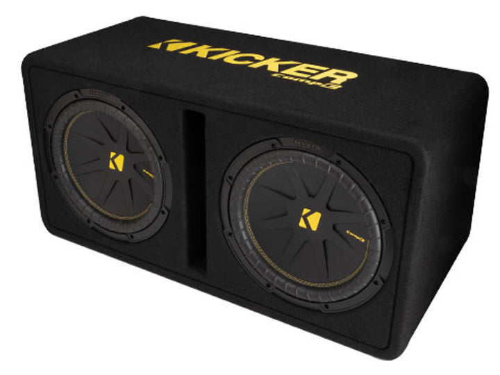 Kicker 50DCWC122: 12" CompC-Series 600 W RMS Dual 2-Ohms Loaded Enclosure