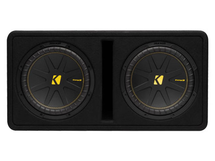 Kicker 50DCWC122: 12" CompC-Series 600 W RMS Dual 2-Ohms Loaded Enclosure