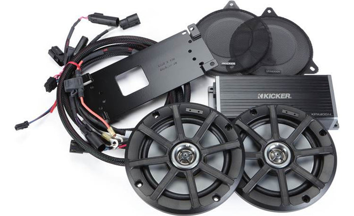 Kicker 50HDS144: 2014+ Harley Davidson Electra, Street, and Ultra Glide / Trikes Audio Kit