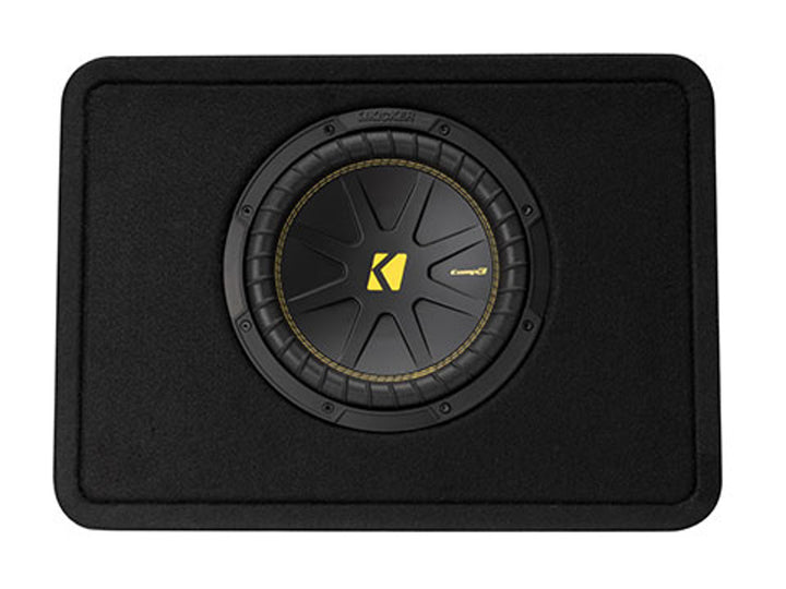 Kicker 50TCWC102: 10" Single CompC-Series 250 W RMS 2-Ohms Loaded Enclosure