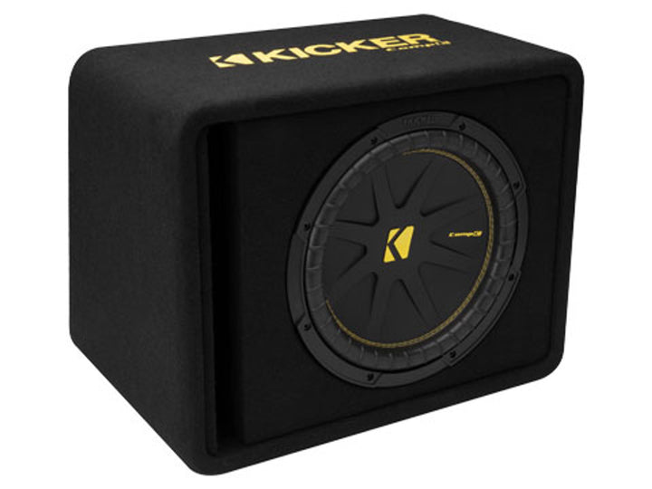 Kicker 50VCWC124: 12" Single CompC-Series 300 W RMS 4-Ohms Loaded Enclosure