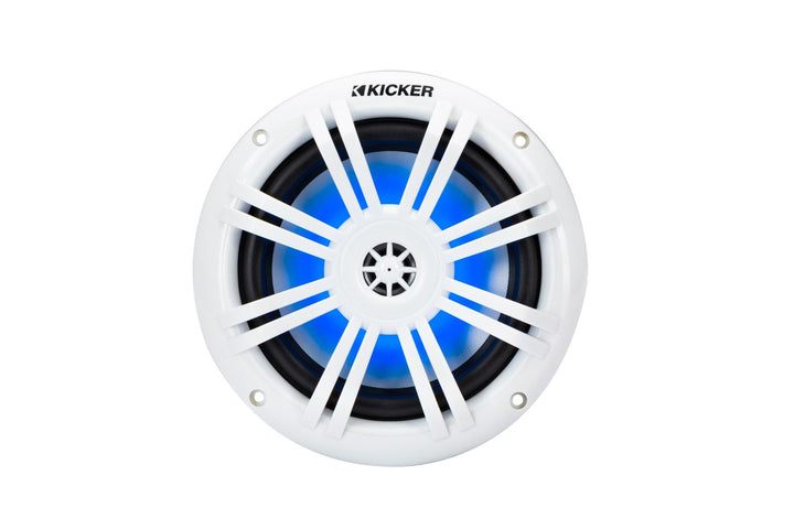 Kicker 51KM604WL: 6.5" White LED Marine Coaxial Speakers
