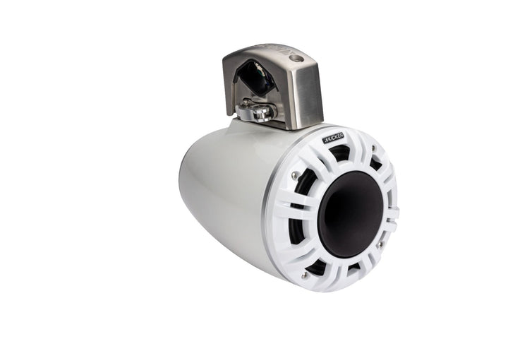 Kicker 51KMTCXL65W: White Horn Loaded Compression Driver Tower Coaxial Speaker System