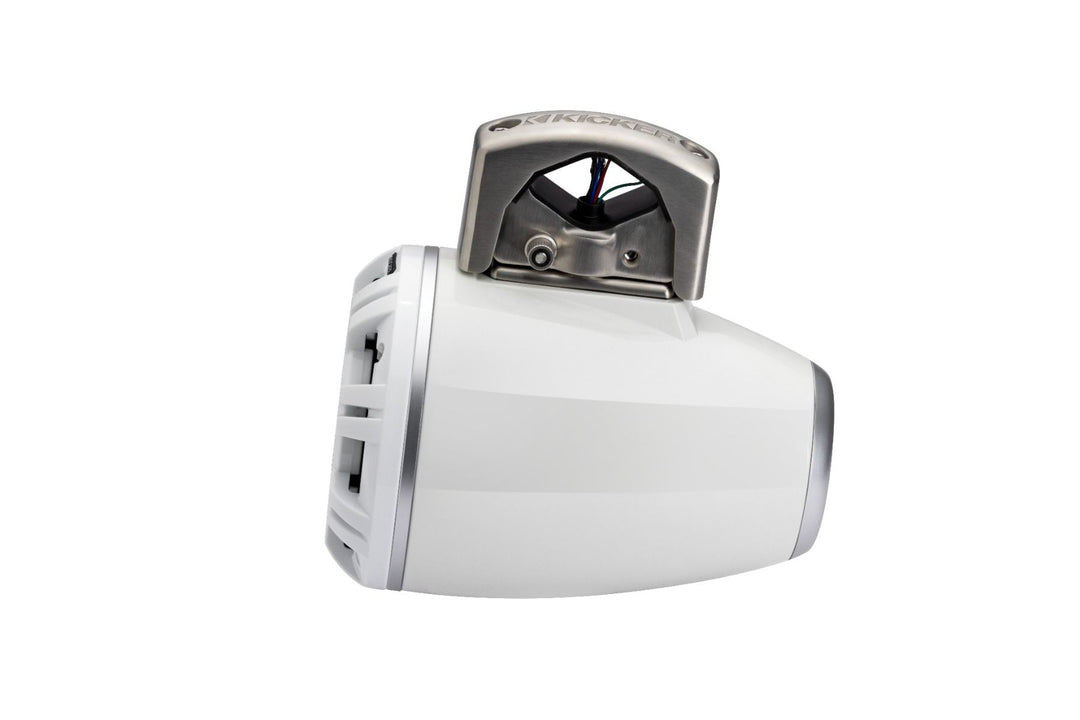 Kicker 51KMTCXL65W: White Horn Loaded Compression Driver Tower Coaxial Speaker System