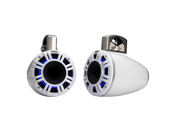 Kicker 51KMTCXL65W: White Horn Loaded Compression Driver Tower Coaxial Speaker System