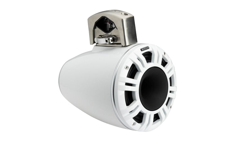 Kicker 51KMTCXL8W: White Horn Loaded Compression Driver Tower Coaxial Speaker System